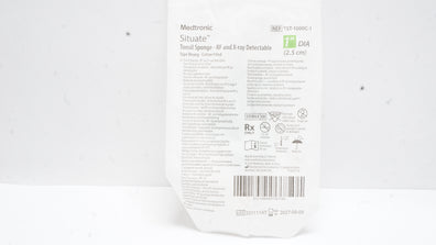 Medtronic TST-1000C-1 Situate Tonsil Sponge RF and X-ray Detectable,  DIA 1inch